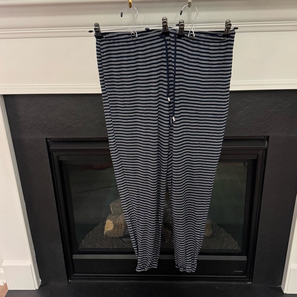 Soma Navy & White Striped Soft Lounge Pants – Size Medium